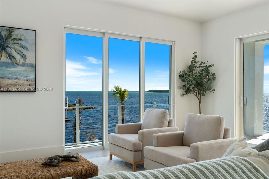Furnished interior view inside a new home in , Key Largo (Image 14).