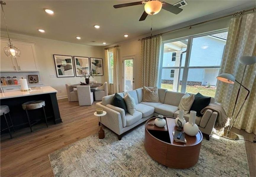 Furnished interior view inside a new home in Mulberry Summit, Flowery Branch (Image 13).