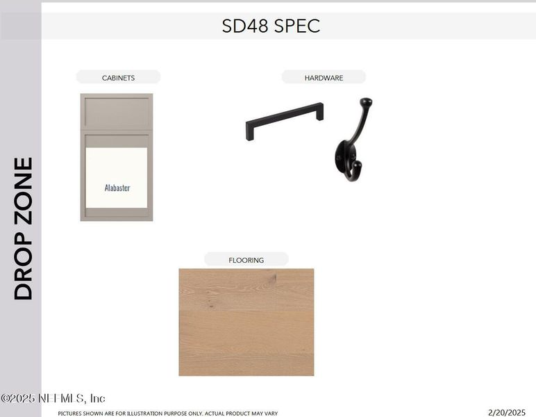 Sample of building materials used in homes in SilverLeaf, St. Augustine (Image 20).