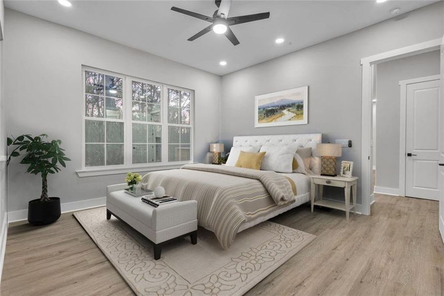 Furnished interior view inside a new home in , Fairburn (Image 6).
