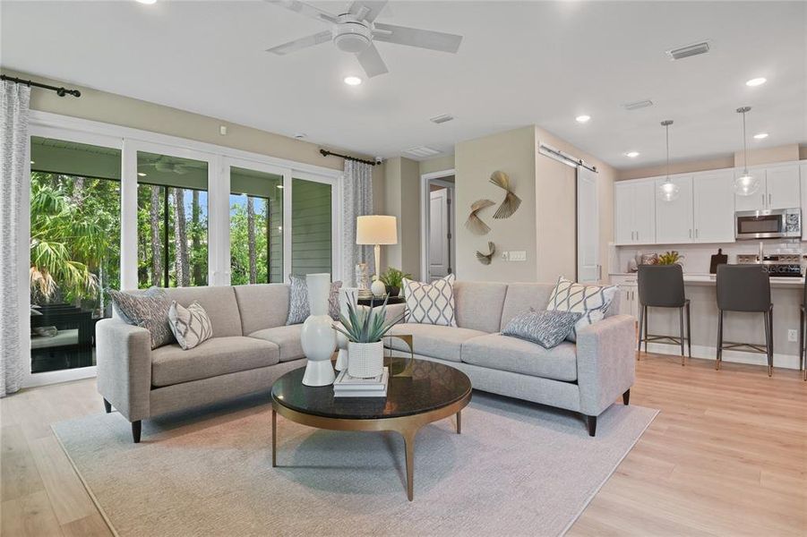 Furnished interior view inside a new home in SummerTide, Palm Coast (Image 10).