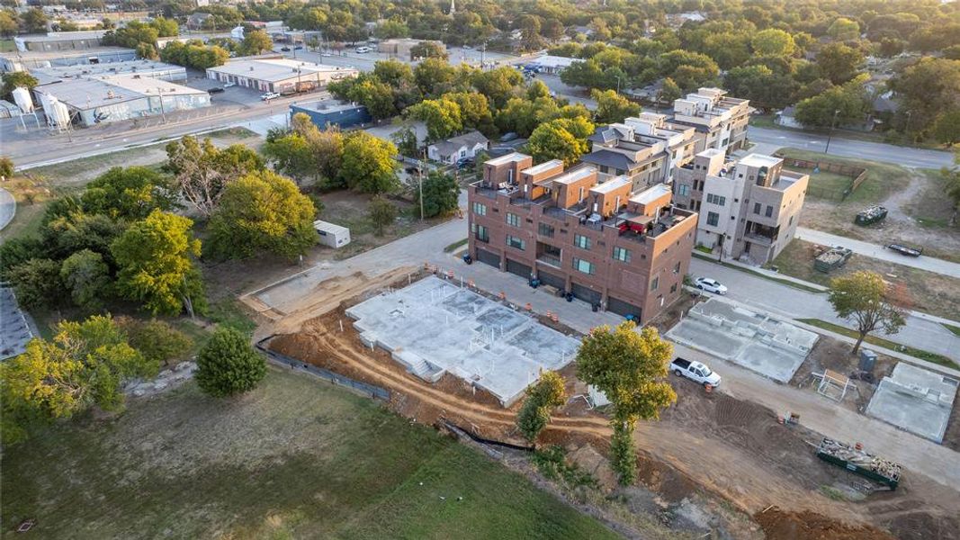 Birds eye view of property