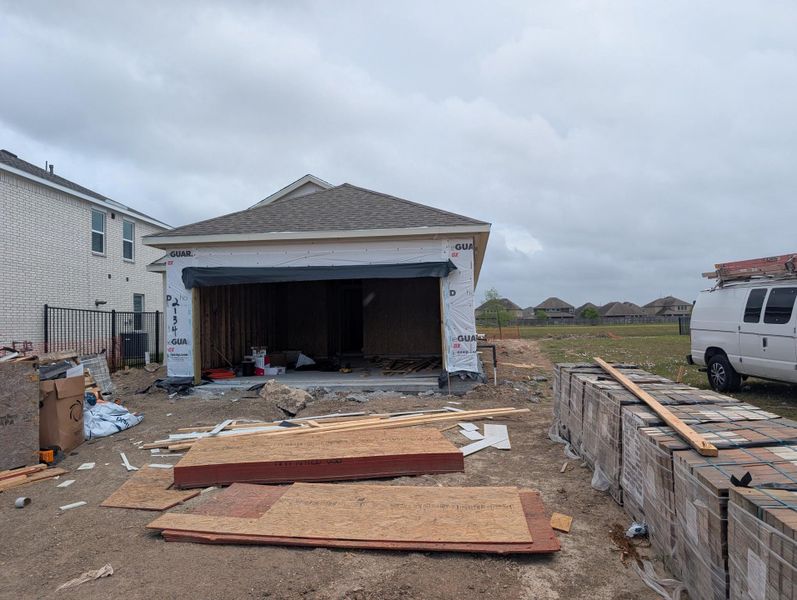 In-progress construction of a new home in Lago Mar, Texas City, TX (Image 20).