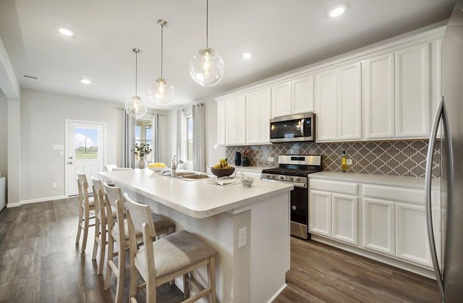 Furnished interior view inside a new home in Laurel Landing: Founders Collection, Alvin (Image 16).