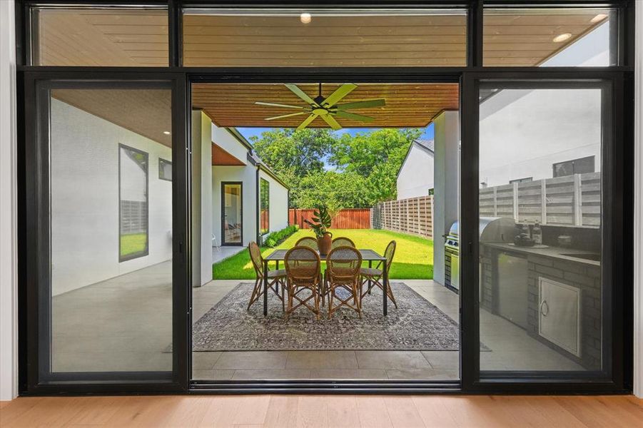 Exterior details and patio area of a home in , Dallas (Image 24).