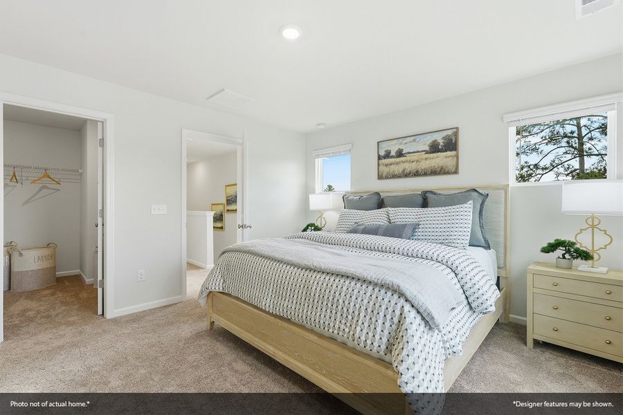 Furnished interior view inside a new home in Nichols Landing, Charlotte (Image 9).