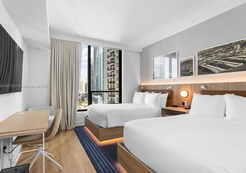 Furnished interior view inside a new home in Gale Hotel & Residences Miami (former Natiivo), Miami (Image 5). Furnished interior view inside a new home in Gale Hotel & Residences Miami (former Natiivo), Miami (Image 5).