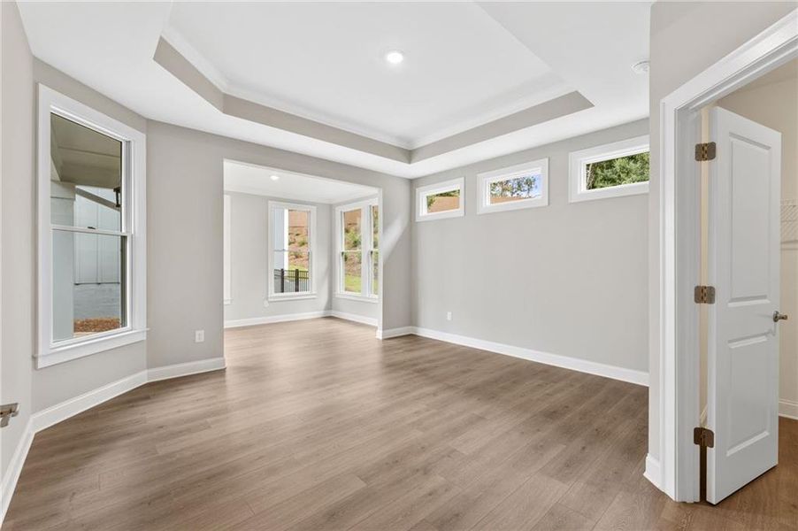 Spacious, unfurnished interior of a new home in The Courtyards at Bailey Farm, Dacula (Image 14).