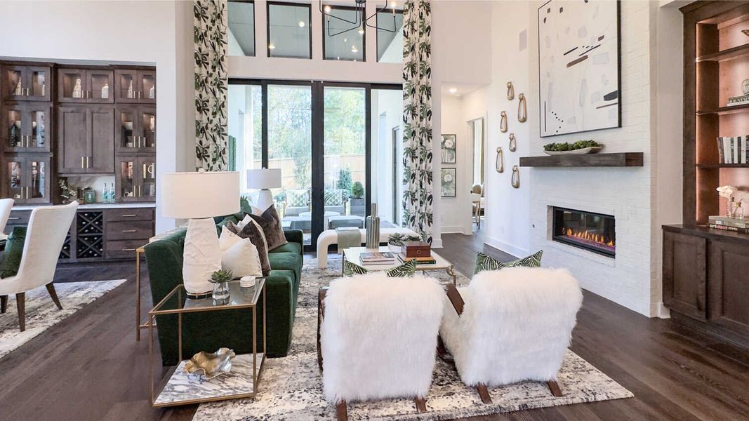 Representative Family Room - some options shown Representative Family Room - some options shown