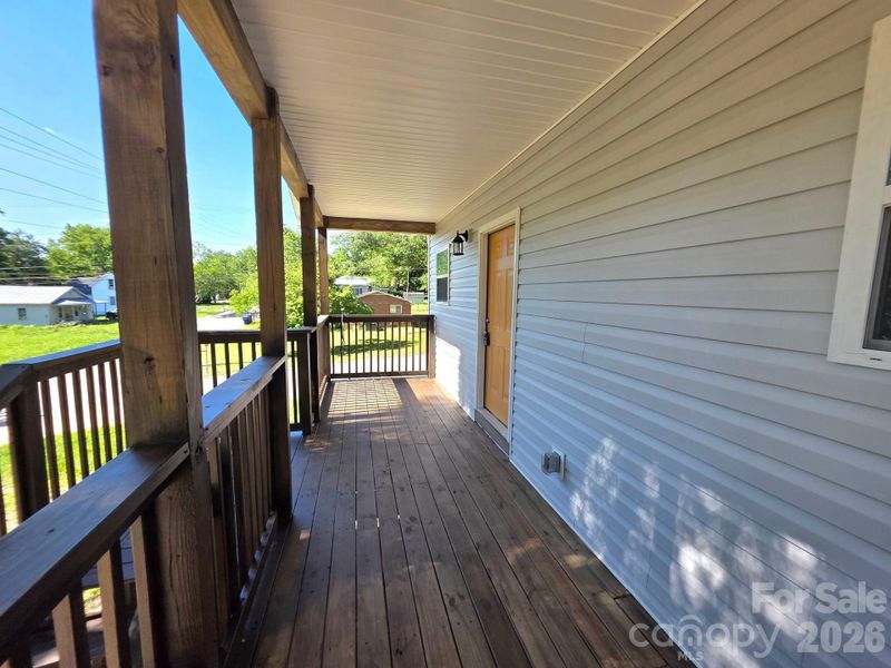 Exterior details and patio area of a home in , Statesville (Image 20).