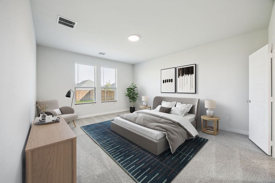 Primary Suite in the Masters home plan by Trophy Signature Homes – REPRESENTATIVE PHOTO Primary Suite in the Masters home plan by Trophy Signature Homes – REPRESENTATIVE PHOTO