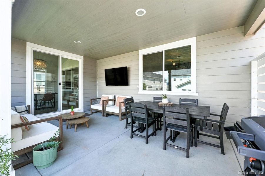 Exterior details and patio area of a home in Colliers Hill, Erie (Image 24). Exterior details and patio area of a home in Colliers Hill, Erie (Image 24).