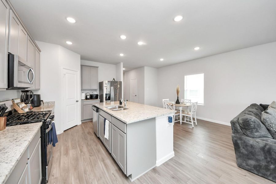Furnished interior view inside a new home in The Villages at Westpointe, Dayton (Image 5). Furnished interior view inside a new home in The Villages at Westpointe, Dayton (Image 5).