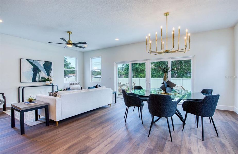 Furnished interior view inside a new home in , Palm Harbor (Image 35).