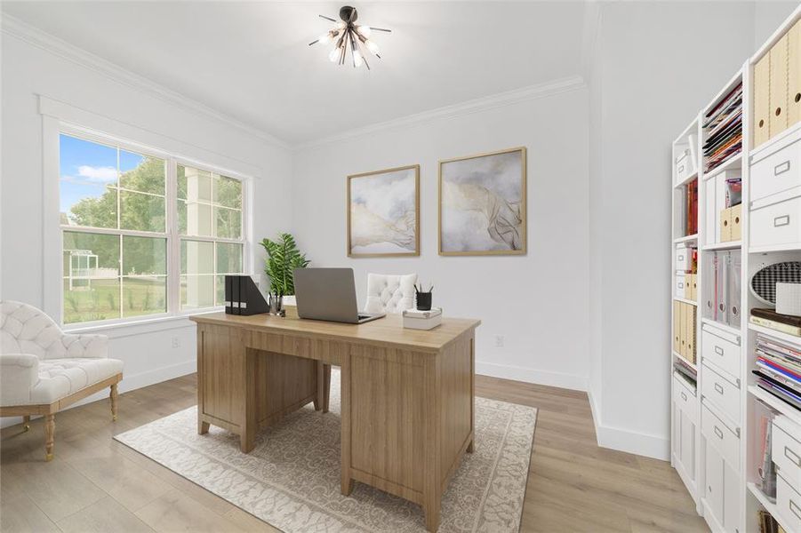 Furnished interior view inside a new home in , Ocala (Image 12).