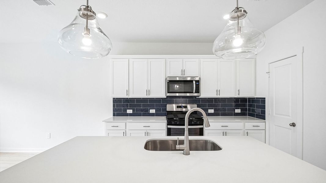 Furnished interior view inside a new home in Rosenbusch Ranch, Leander (Image 7).