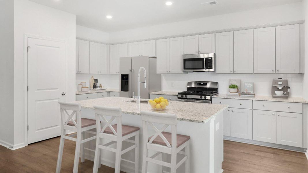 Furnished interior view inside a new home in Sweetgrass at Summers Corner, Summerville (Image 8).