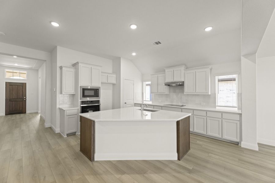 Furnished interior view inside a new home in Keeneland, Aubrey (Image 6).
