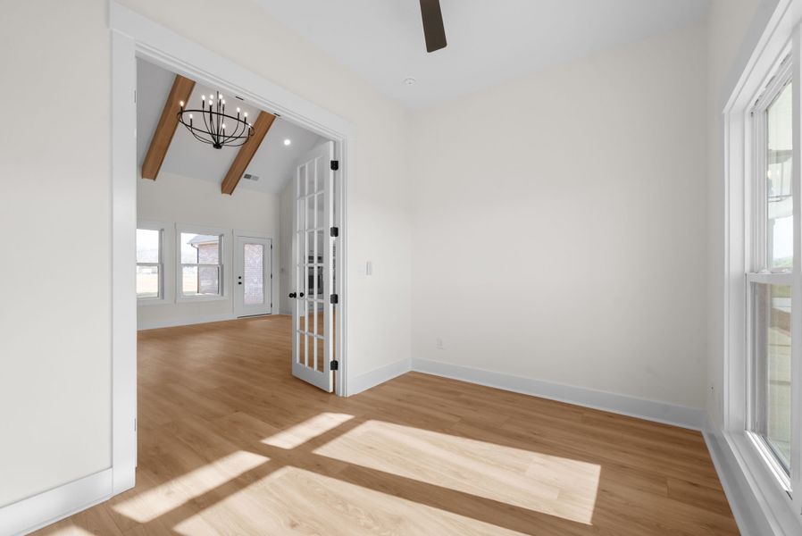 Representative unfurnished interior of a home built from the Wofford by Rockwood Homes in Wofford Estates, Clarksville (Image 17). Representative unfurnished interior of a home built from the Wofford by Rockwood Homes in Wofford Estates, Clarksville (Image 17).