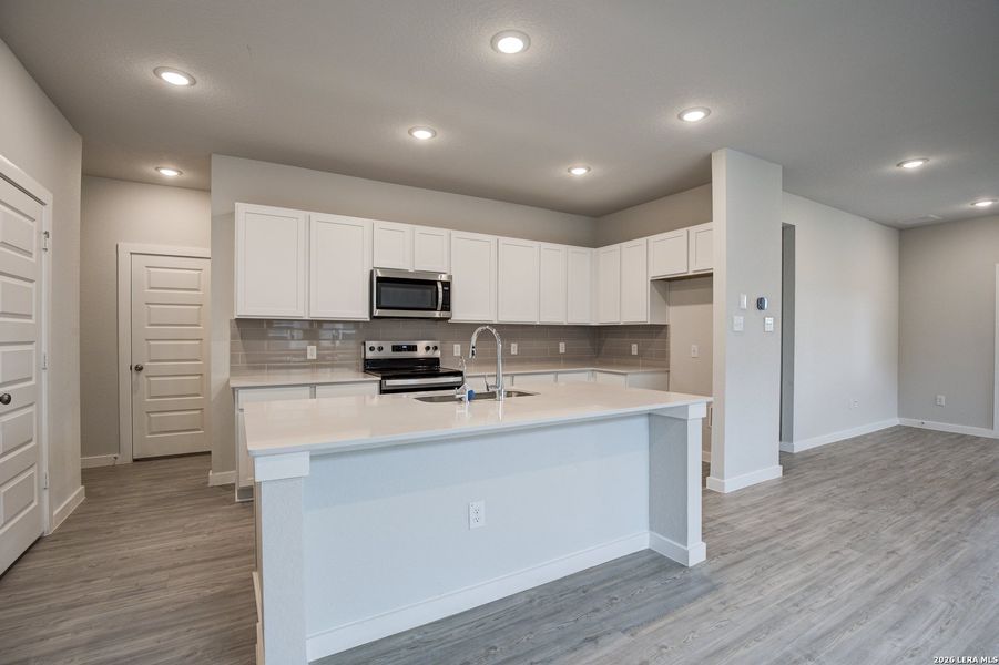Furnished interior view inside a new home in Applewhite Meadows, San Antonio (Image 6). Furnished interior view inside a new home in Applewhite Meadows, San Antonio (Image 6).