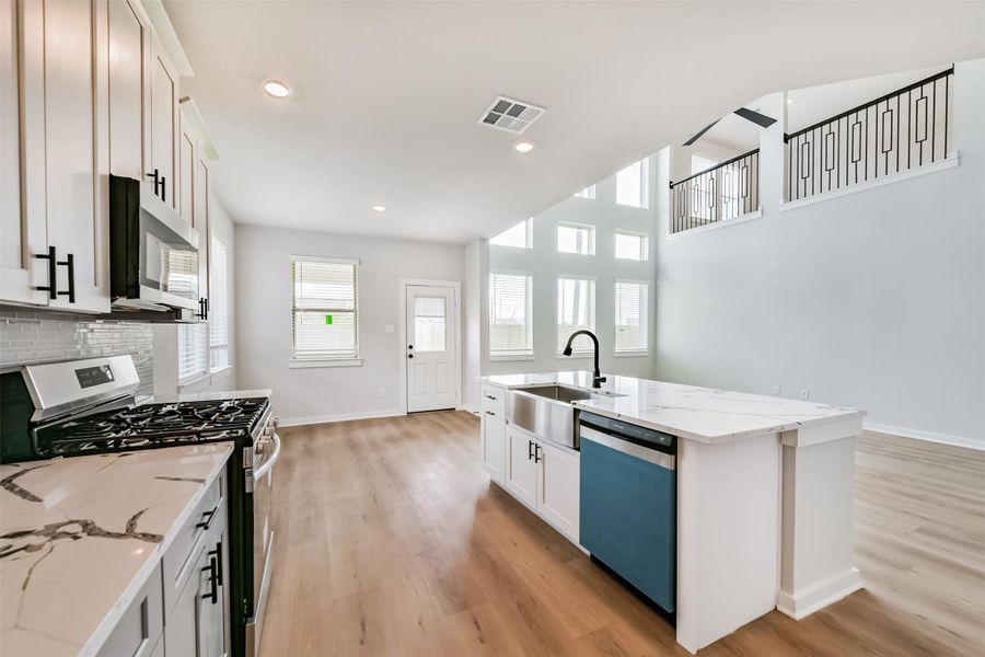 Furnished interior view inside a new home in , Manvel (Image 12). Furnished interior view inside a new home in , Manvel (Image 12).