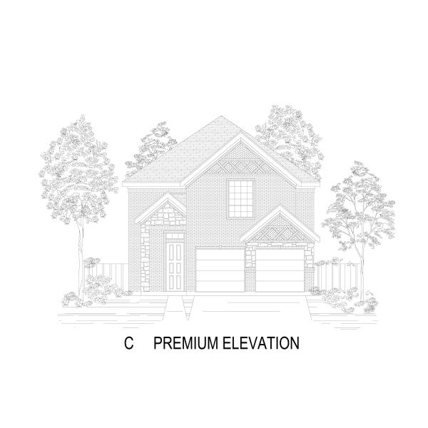 Representative rendering of the exterior for the Collin F by First Texas Homes (Image 5).