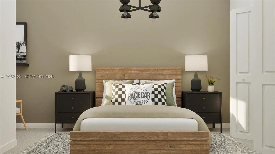 Furnished interior view inside a new home in Emerald Palms, Miami (Image 5).