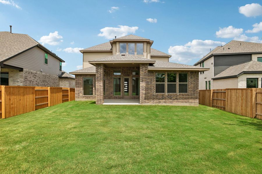 Exterior details and patio area of a home in 6 Creeks, Kyle (Image 19). Exterior details and patio area of a home in 6 Creeks, Kyle (Image 19).