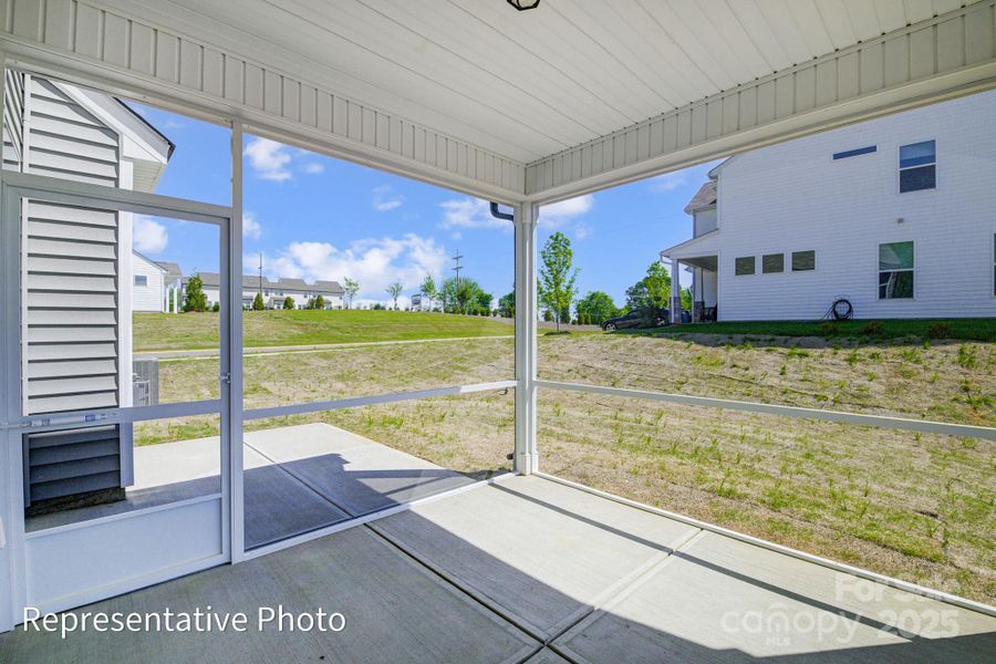 This home features a covered porch ilo screen porch