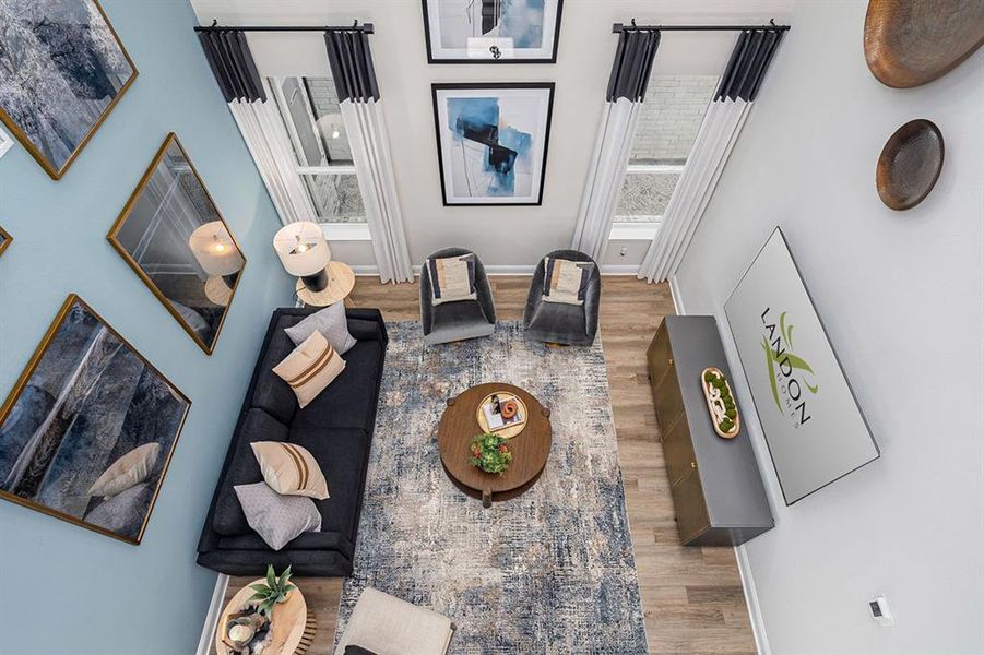 Furnished interior view inside a new home in Dominion at Brookhollow, Prosper (Image 17).