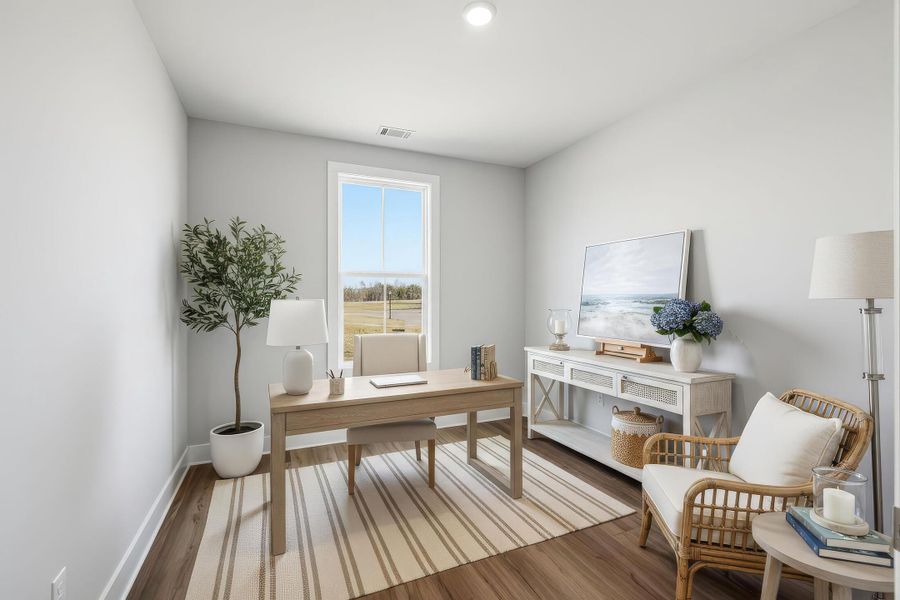 Furnished interior view inside a new home in Wildflower, Chattanooga (Image 9). Furnished interior view inside a new home in Wildflower, Chattanooga (Image 9).