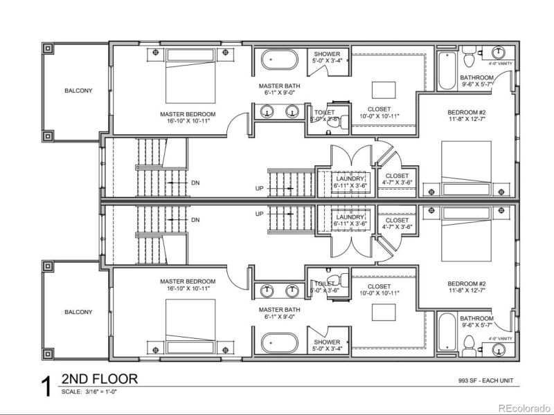 2D floor plan layout of this home in , Denver, CO (Image 6).