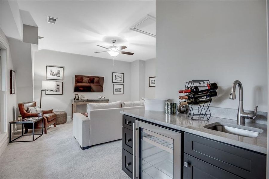 Furnished interior view inside a new home in , Suwanee (Image 13).