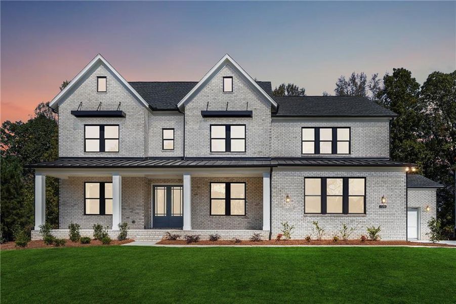 Front exterior of a new home in , Cumming, GA, highlighting curb appeal (Image 2).