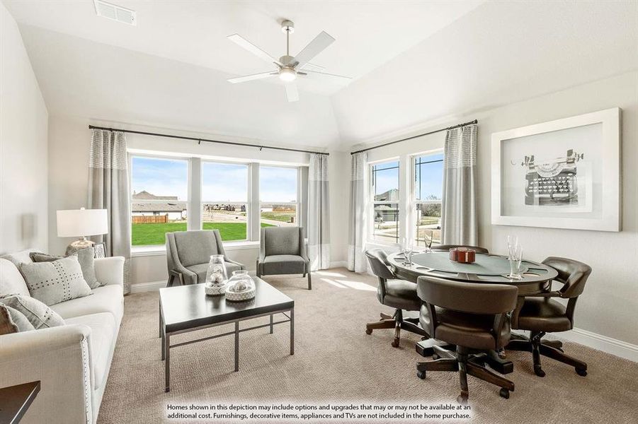 Furnished interior view inside a new home in Wildflower Ranch, Fort Worth (Image 9).