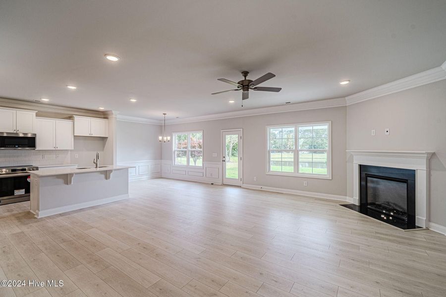 Spacious, unfurnished interior of a new home in Wood Creek, Leland (Image 14). Spacious, unfurnished interior of a new home in Wood Creek, Leland (Image 14).