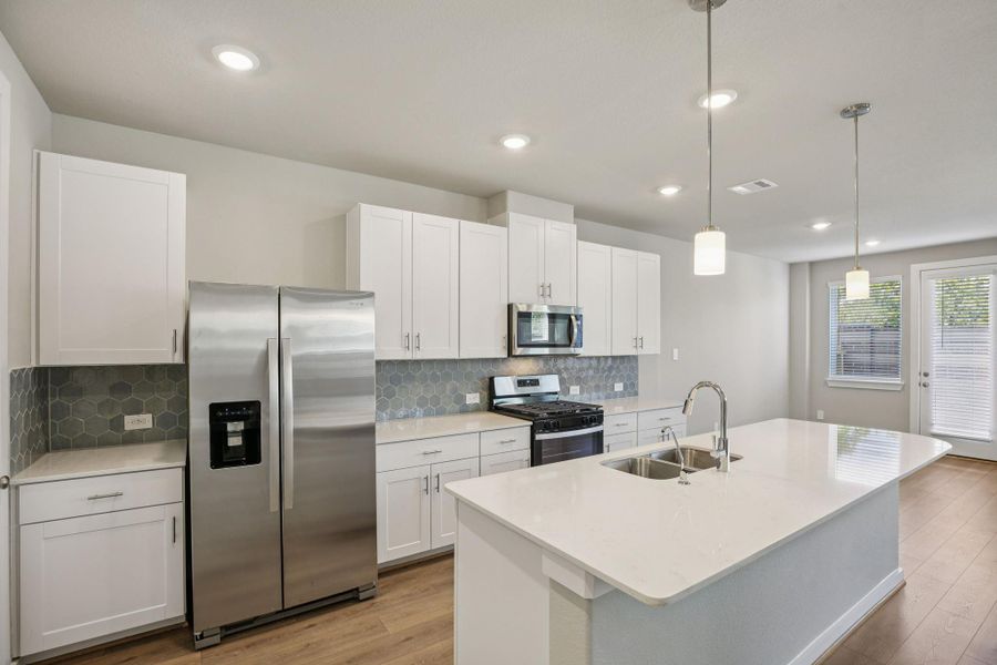 Furnished interior view inside a new home in Spring Brook Village - City Series, Houston (Image 8).