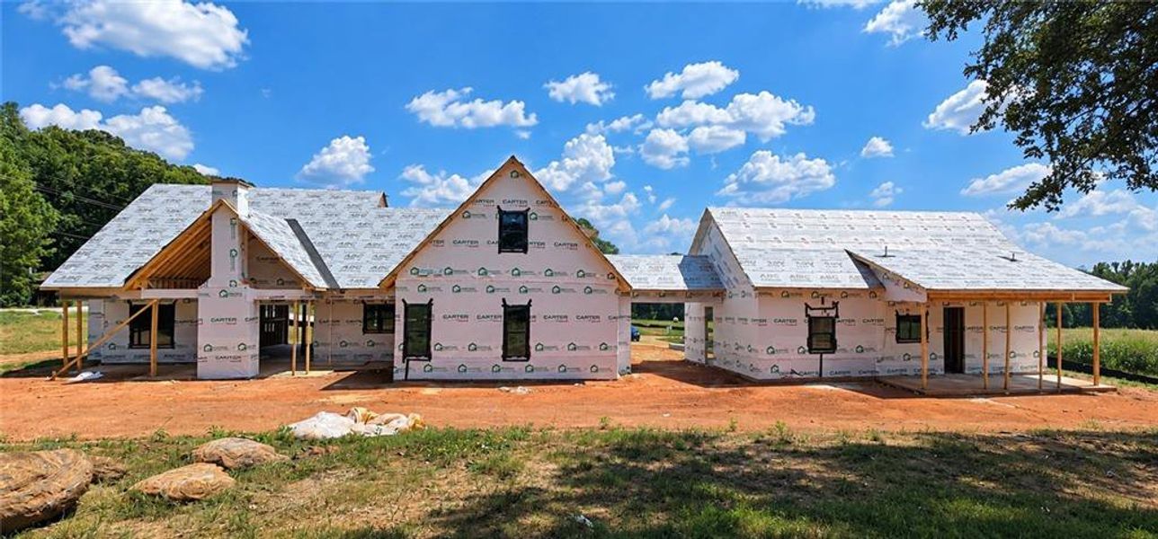 In-progress construction of a new home in , Jefferson, GA (Image 5).