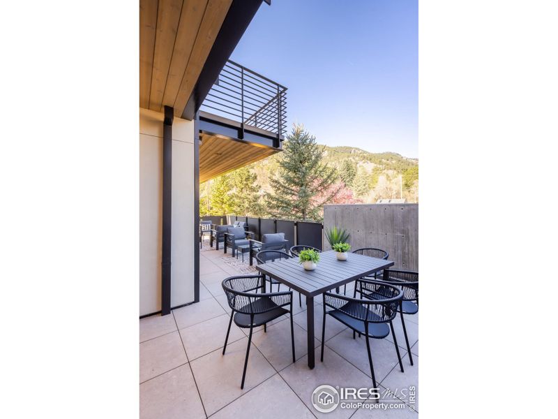 Exterior details and patio area of a home in , Boulder (Image 25).