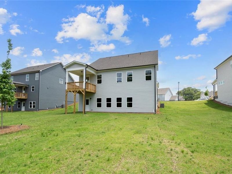 Exterior details and patio area of a home in Wehunt Meadows, Hoschton (Image 17). Exterior details and patio area of a home in Wehunt Meadows, Hoschton (Image 17).