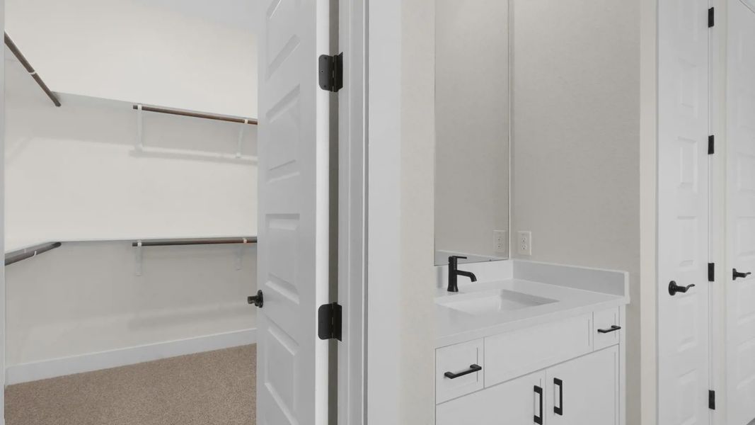 Furnished interior view inside a new home in The Grove at Blackhawk, Pflugerville (Image 8).