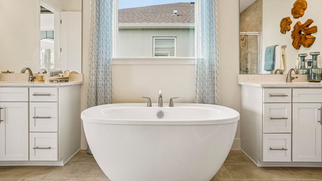 The Oleander Primary Suite En Suite Bath by DRB Homes in Jacksonville, FL