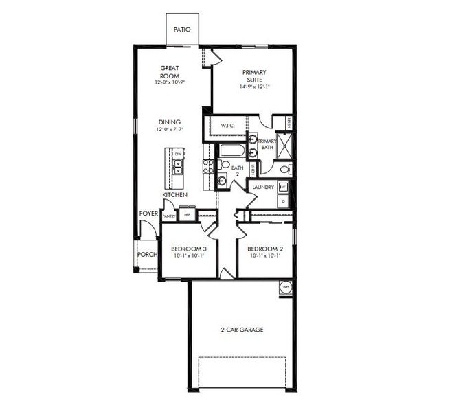 2D floor plan layout of this home in Leyland Preserve - Premier Series, Brooksville, FL (Image 1). 2D floor plan layout of this home in Leyland Preserve - Premier Series, Brooksville, FL (Image 1).