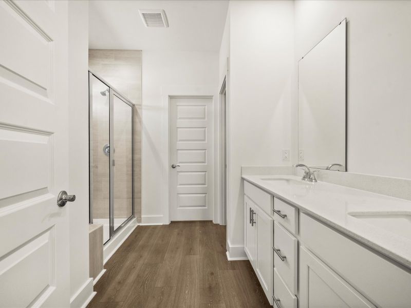 Furnished interior view inside a new home in The Coves at Lakes of Cane Bay, Summerville (Image 8).