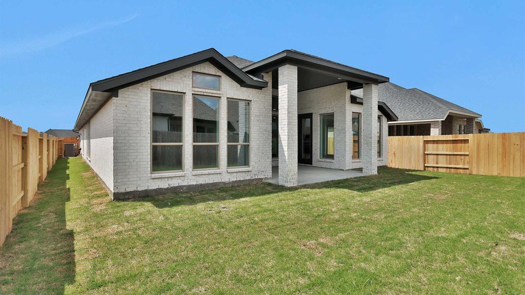 Exterior details and patio area of a home in StoneCreek Estates, Richmond (Image 4). Exterior details and patio area of a home in StoneCreek Estates, Richmond (Image 4).
