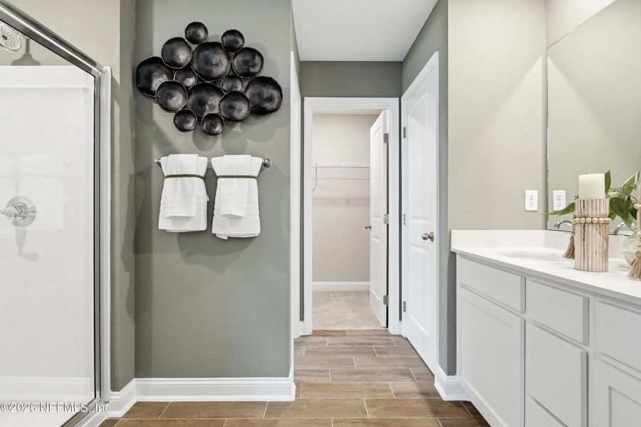 Furnished interior view inside a new home in TrailMark II, St. Augustine (Image 11).