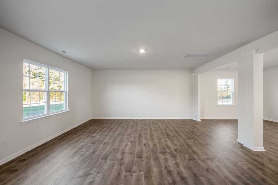 Representative unfurnished interior of a home built from the COLUMBIA by D.R. Horton in Gretchen Pines, West End (Image 7).