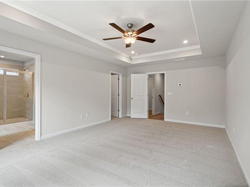 Spacious, unfurnished interior of a new home in The Village at Shallowford, Kennesaw (Image 11).