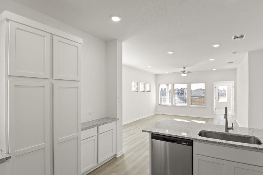 Furnished interior view inside a new home in Cool Water at Sonterra, Jarrell (Image 6).