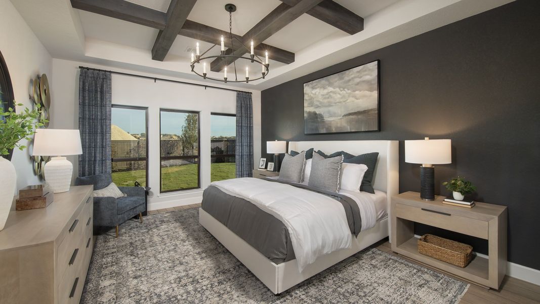 Furnished interior view inside a new home in Parkside on the River West, Georgetown (Image 9).